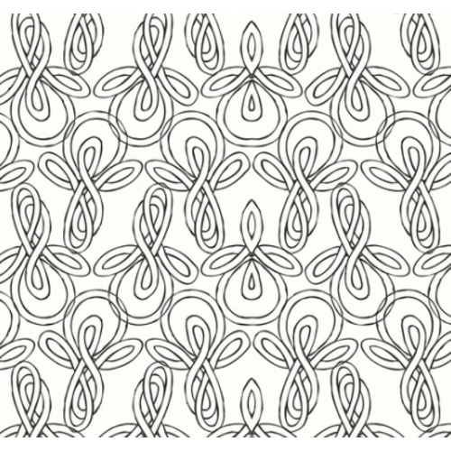 Knots, Gray - Wallpaper Roll