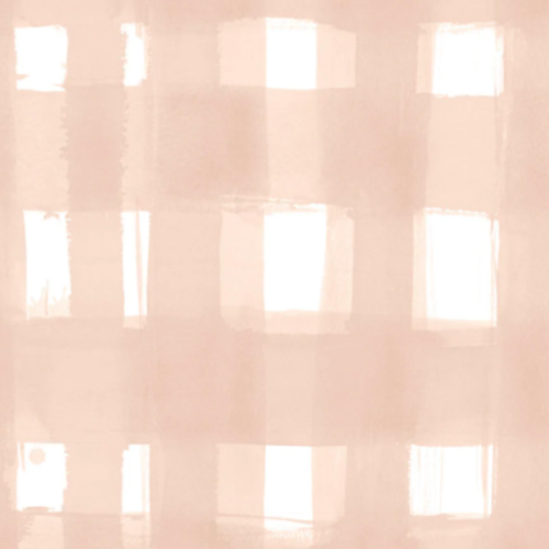 Big Party Plaid, Blush - Wallpaper Sample