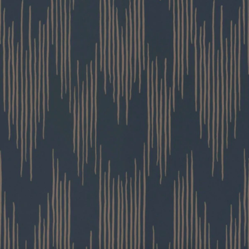 Ikat, Midnight Blue - Wallpaper Sample