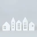 Wood Cutout Holiday House, Assorted