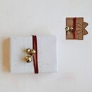 Metal Bell Cluster Gift Topper w/ Ribbon Wrap