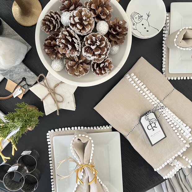 White Marble Star Coasters