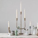 Hand-Forged Antique Brass Candelabra