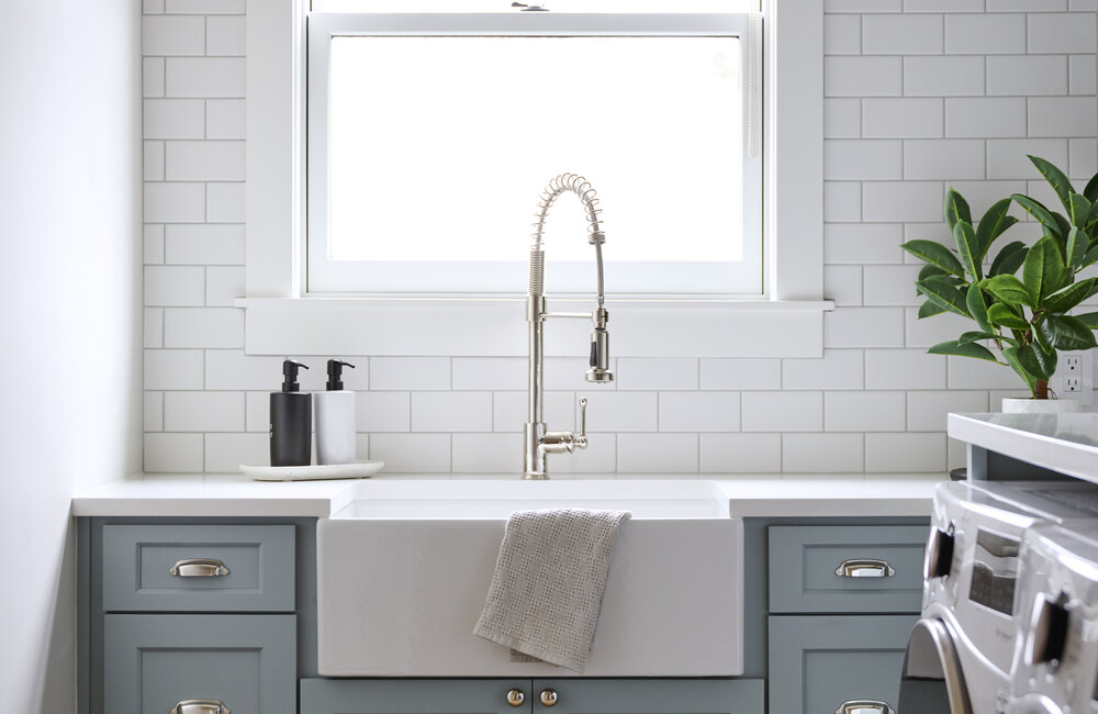 Coastal Farmhouse Laundry Room