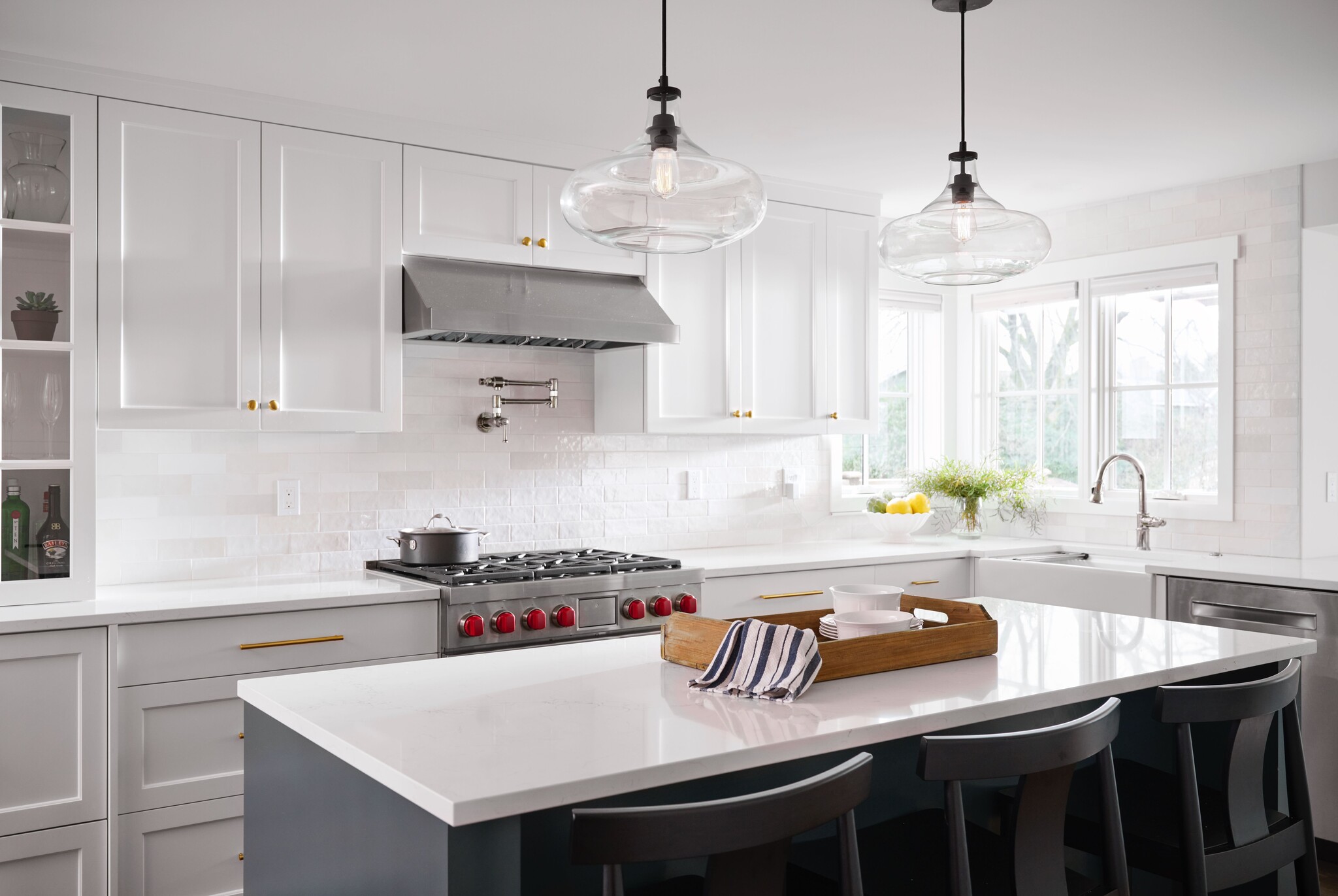 Phinney Ridge White Transitional Kitchen - The Phinery