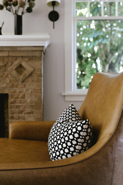 Betwixt Black + White Pillow Cover