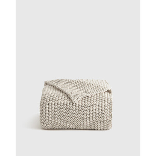 Cotton Fisherman Throw - Ivory