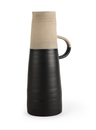 Large Two-Toned Black/Natural Jug