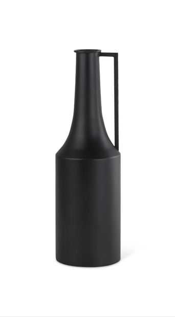 Medium Black Iron Flower Vase