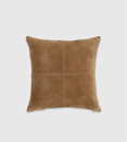 Pieced Suede Pillow Cover