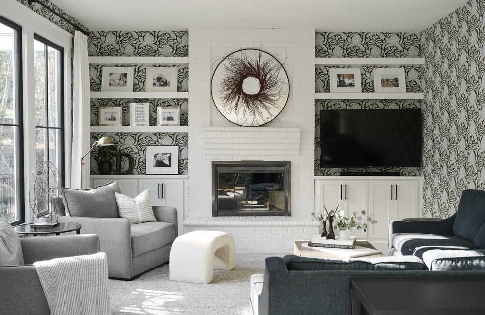 Cozy Sunken Family Room 