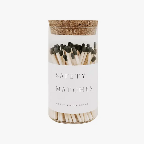 Medium Safety Matches - Black (100ct)
