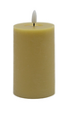 Flameless Champagne Pillar Candle Small