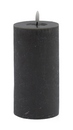 Flameless Gray Pillar Candle Large