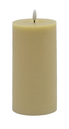 Flameless Champagne Pillar Candle Large