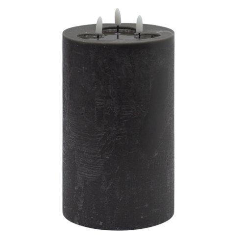 3-Wick Gray Flameless Candle Large