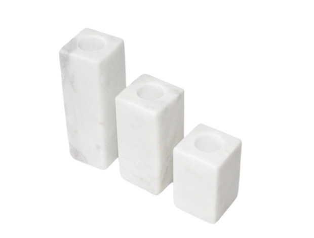 Marble Taper Candle Holders