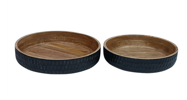 Wooden Carved Bowl 17"