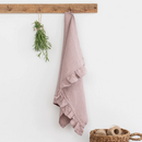 Ruffle Tea Towel - Woodrose