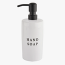 Stoneware Hand Soap Dispenser White, 16oz