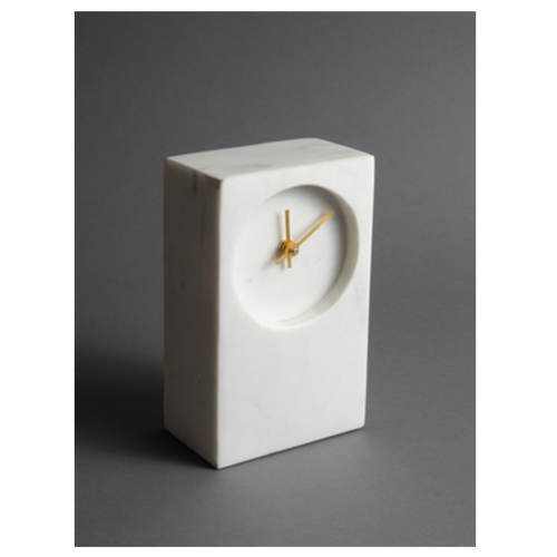 Marble Tower Table Clock