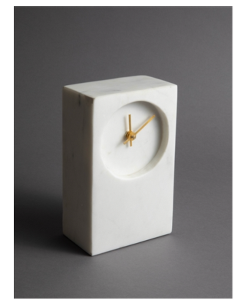 Marble Tower Table Clock