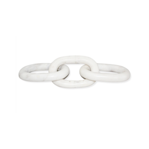 White Marble 3 Link Chain