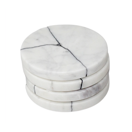 Veined Marble Round Coasters