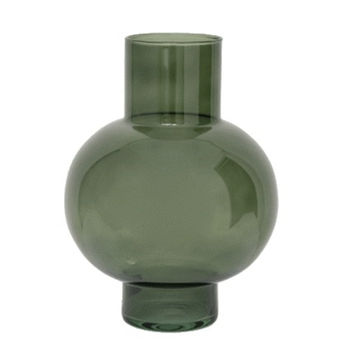 Green Recycled Glass Vase