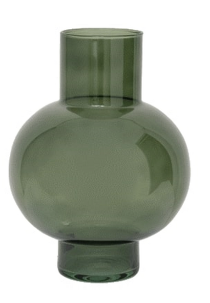 Green Recycled Glass Vase