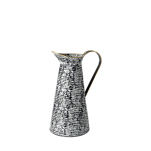 Black/White Patterned Vase - Small