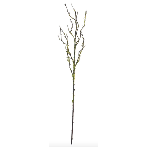 Faux Wood Branch w/ Green Moss 37"