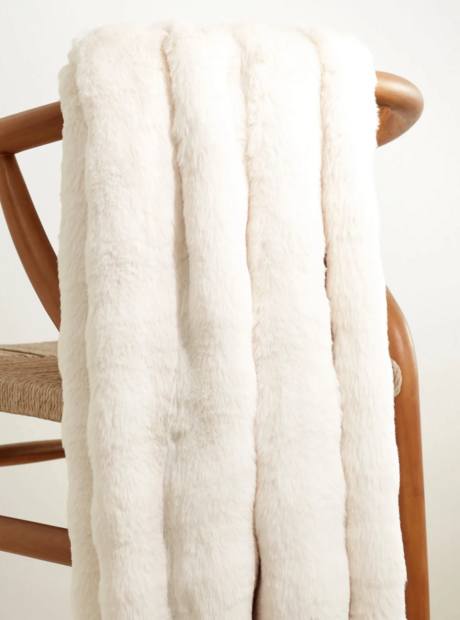 Fab Faux Throw Ivory