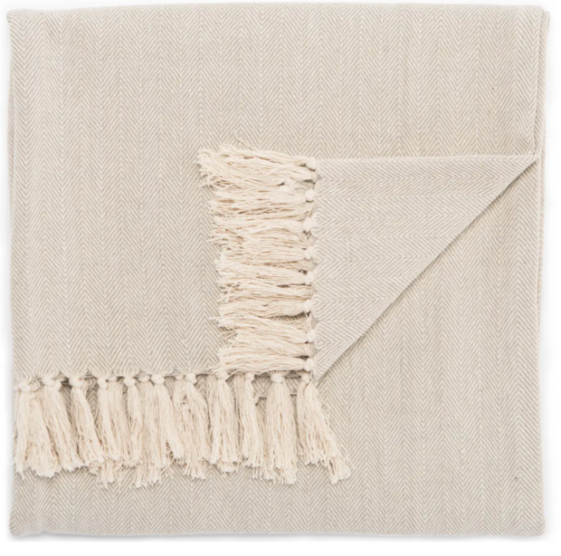 Sea Breeze Gray & Birch Throw