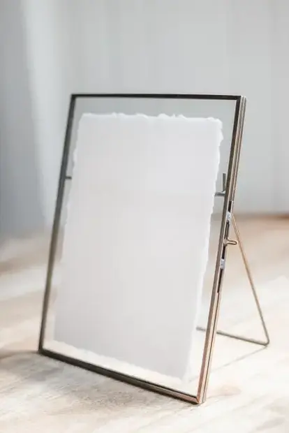 Vertical Brass Easel Frame