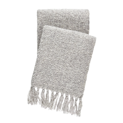Boucle Throw Grey