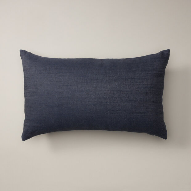 Bea Linen Men's Blue Pillow Cover
