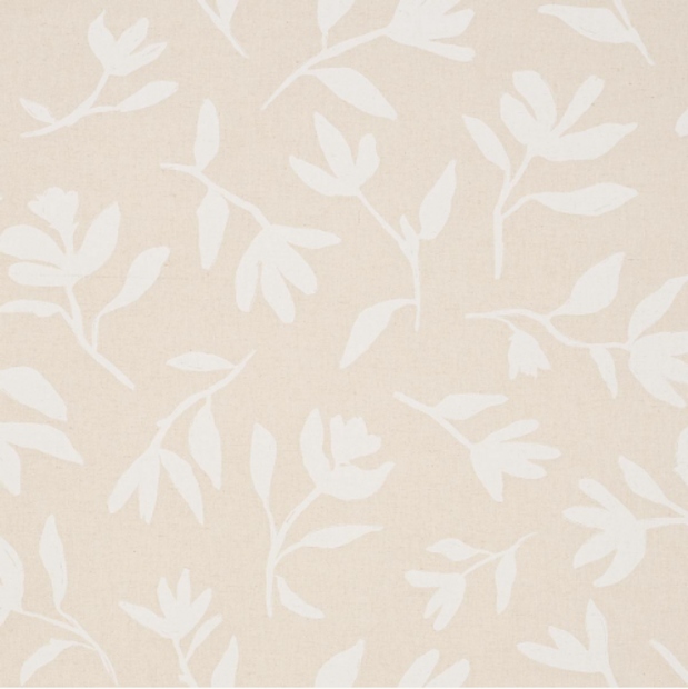 Laurel White on Unbleached/Angora Pillow Cover