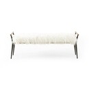 Hazel Bench w/ Mongolian Cream Fur