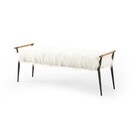Hazel Bench w/ Mongolian Cream Fur