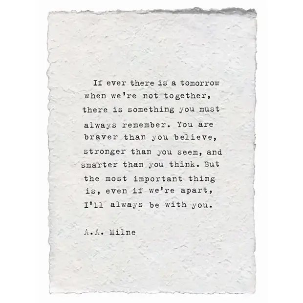 Handmade Paper Print - If There Is Ever A Tomorrow 12"x16"