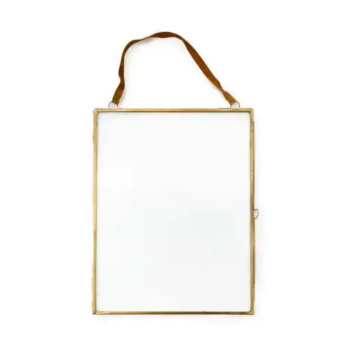 Vertical Hanging Frame w/ Suede 14.5"x19"