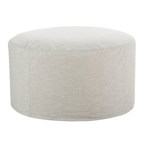 Slipcovered Ottoman