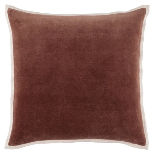 Russet Velvet/Linen Pillow Cover
