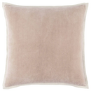 Stone Velvet/Linen Pillow Cover 22” Square