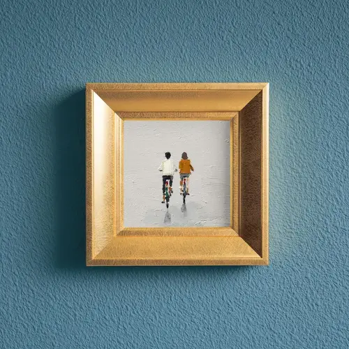 Cycling Couple Artwork