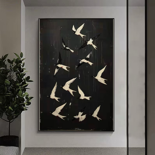 Abstract Swallows I Artwork