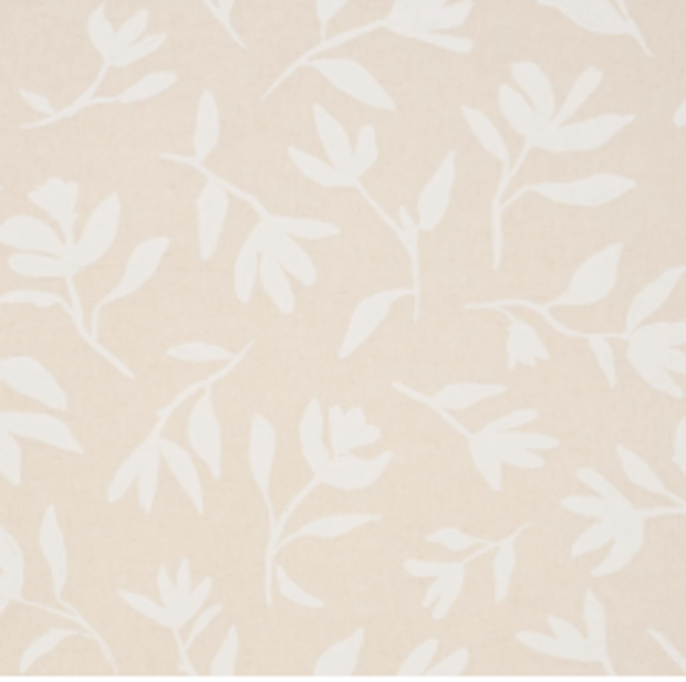 Laurel White on Unbleached/Angora Pillow Cover