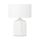 Textured Concrete Table Lamp w/ Sculptural Base