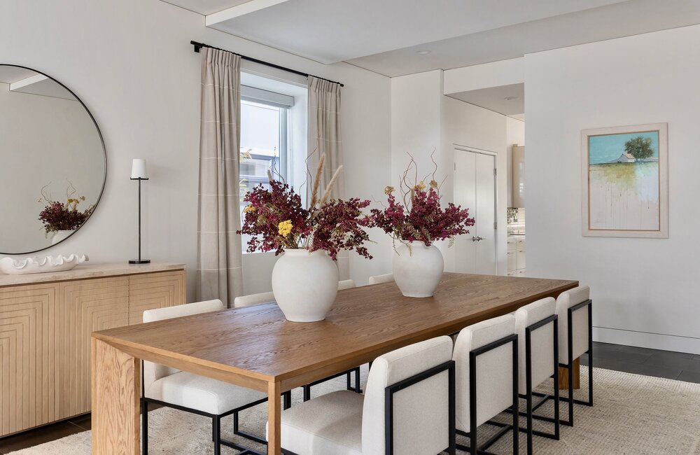 Soft Contemporary Eastlake Dining Room